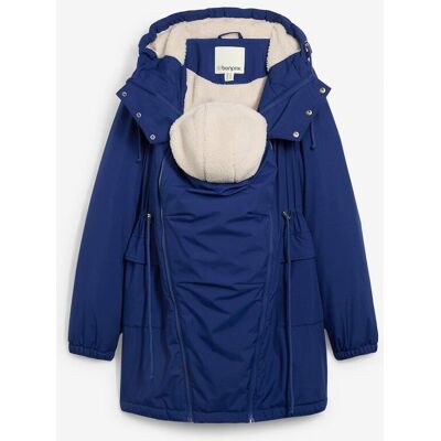bonprix Kuschelig gefütterte Umstands-und Tragejacke blau 50 bonprix Kuschelig gefütterte Umstands-und Tragejacke blau 50