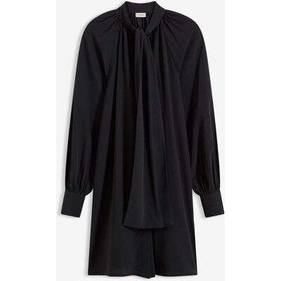 bonprix Blusenkleid mit Schluppenkragen schwarz 34 bonprix Blusenkleid mit Schluppenkragen schwarz 34