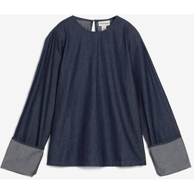 bonprix Jeansbluse mit weitem Arm blau 42 bonprix Jeansbluse mit weitem Arm blau 42