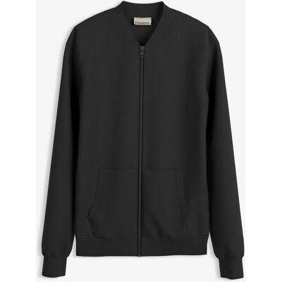 bonprix Sweatjacke aus Scuba mit Reißverschluss schwarz 36 bonprix Sweatjacke aus Scuba mit Reißverschluss schwarz 36