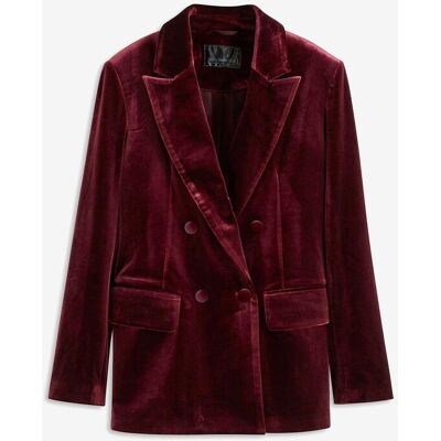 bonprix Blazer aus softem Samt rot 42 bonprix Blazer aus softem Samt rot 42