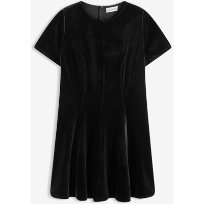 bonprix Minikleid aus softem Samt schwarz 34 bonprix Minikleid aus softem Samt schwarz 34