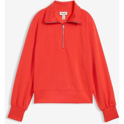 bonprix Sweatshirt aus weichem Scuba rot 40 bonprix Sweatshirt aus weichem Scuba rot 40
