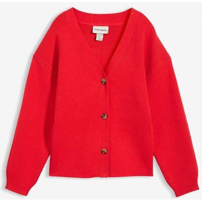 bonprix Strickjacke aus Baumwoll-Mix rot 36 bonprix Strickjacke aus Baumwoll-Mix rot 36