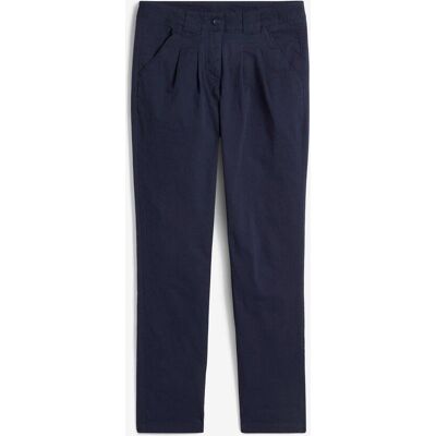 bonprix Stretch-Chinohose aus Baumwoll-Mix blau 34 bonprix Stretch-Chinohose aus Baumwoll-Mix blau 34