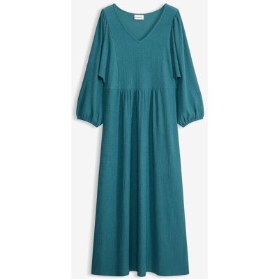 bonprix Maxikleid aus strukturiertem Jersey petrol 36 bonprix Maxikleid aus strukturiertem Jersey petrol 36
