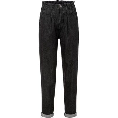 bonprix Mom-Jeans, High Waist, Stretch schwarz 46 bonprix Mom-Jeans, High Waist, Stretch schwarz 46