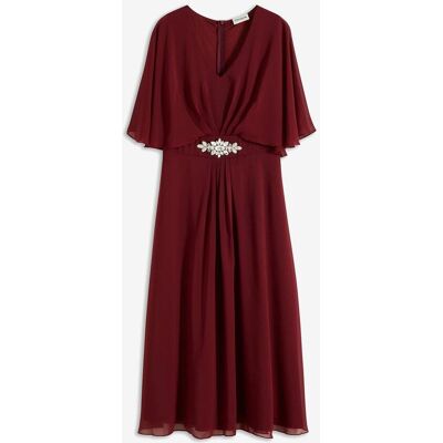 bonprix Chiffonkleid mit Strassstein-Applikation rot 34 bonprix Chiffonkleid mit Strassstein-Applikation rot 34