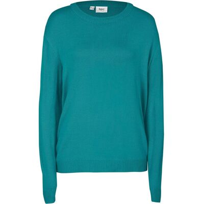 bonprix Strick-Pullover mit Rundhals-Ausschnitt petrol 32 bonprix Strick-Pullover mit Rundhals-Ausschnitt petrol 32