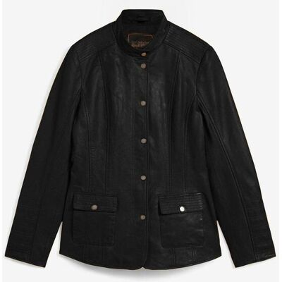 bonprix Lederjacke aus Lammnappa schwarz 44 bonprix Lederjacke aus Lammnappa schwarz 44