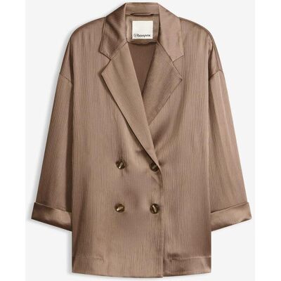 bonprix zweireihiger Oversize-Blazer braun 50 bonprix zweireihiger Oversize-Blazer braun 50