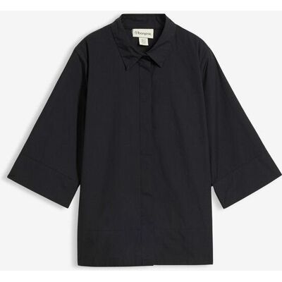 bonprix Bluse aus reiner Bio-Baumwolle schwarz 36 bonprix Bluse aus reiner Bio-Baumwolle schwarz 36