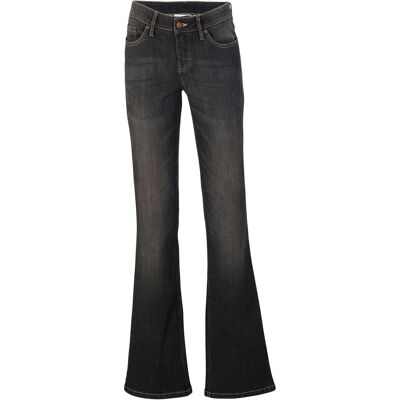 bonprix Bootcut Jeans Mid Waist, Komfort-Stretch schwarz 34 bonprix Bootcut Jeans Mid Waist, Komfort-Stretch schwarz 34