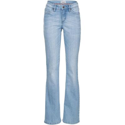 bonprix Bootcut Jeans Mid Waist, Komfort-Stretch blau 40 bonprix Bootcut Jeans Mid Waist, Komfort-Stretch blau 40