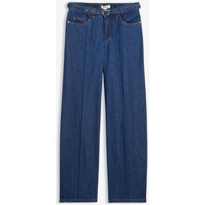 bonprix Loose Straight-Jeans Mid Waist, Baumwolle blau 50 bonprix Loose Straight-Jeans Mid Waist, Baumwolle blau 50