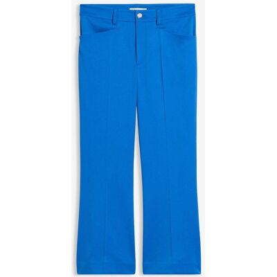 bonprix Ausgestellte 7/8 Hose mit dekorativem Knopf blau 42 bonprix Ausgestellte 7/8 Hose mit dekorativem Knopf blau 42