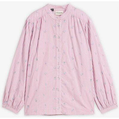 bonprix Bluse aus reiner Baumwolle mit 7/8 Ärmel rosa 42 bonprix Bluse aus reiner Baumwolle mit 7/8 Ärmel rosa 42
