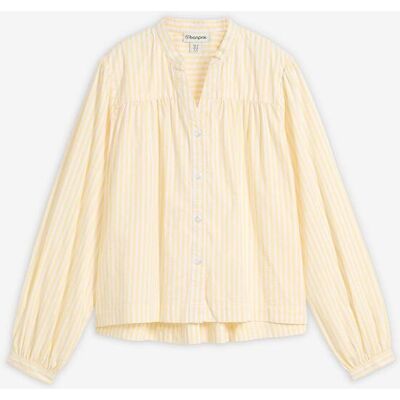 bonprix Bluse aus festem Popeline gelb 50 bonprix Bluse aus festem Popeline gelb 50