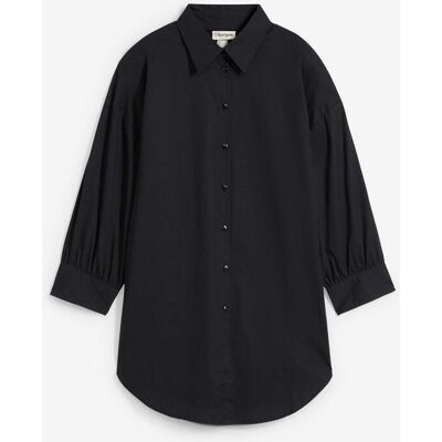 bonprix Oversize-Hemd aus Baumwolle mit 3/4 Arm schwarz 42 bonprix Oversize-Hemd aus Baumwolle mit 3/4 Arm schwarz 42