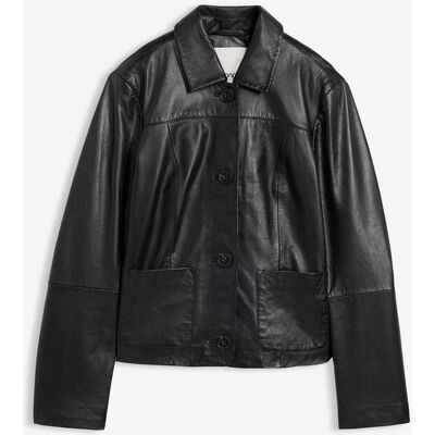 bonprix Lederjacke aus softem Lammnappa schwarz 38 bonprix Lederjacke aus softem Lammnappa schwarz 38