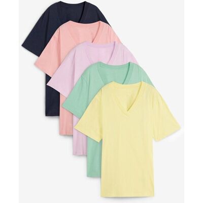bonprix Longshirt (5er-Pack) rosa 40 bonprix Longshirt (5er-Pack) rosa 40
