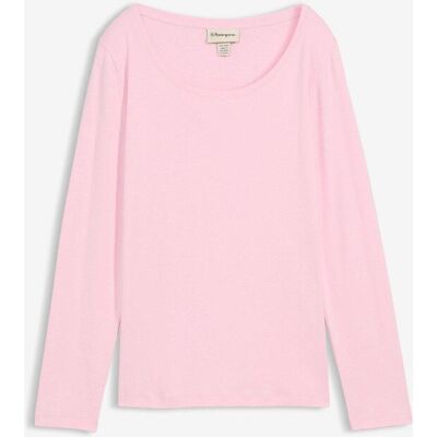 bonprix Langarmshirt aus reiner Bio-Baumwolle rosa 52 bonprix Langarmshirt aus reiner Bio-Baumwolle rosa 52