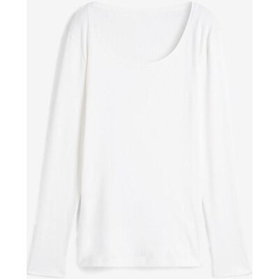 bonprix Langarmshirt aus reiner Bio-Baumwolle weiß 32 bonprix Langarmshirt aus reiner Bio-Baumwolle weiß 32