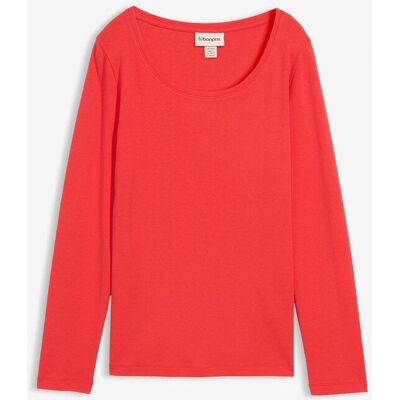 bonprix Langarmshirt aus reiner Bio-Baumwolle rot 52 bonprix Langarmshirt aus reiner Bio-Baumwolle rot 52