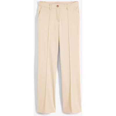 bonprix Anzugshose mit ausgestelltem Bein beige 40 bonprix Anzugshose mit ausgestelltem Bein beige 40