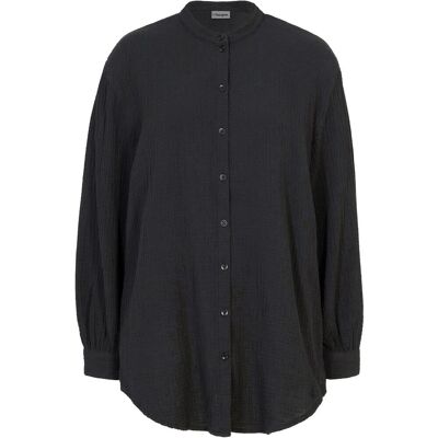 bonprix Longbluse aus luftigem Musselin schwarz 46 bonprix Longbluse aus luftigem Musselin schwarz 46