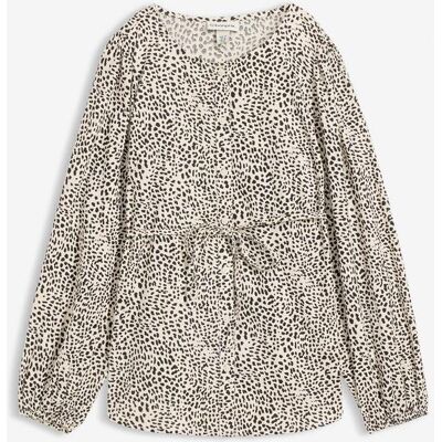 bonprix Baumwoll-Bluse für die Schwangerschaft und danach weiß 48 bonprix Baumwoll-Bluse für die Schwangerschaft und danach weiß 48