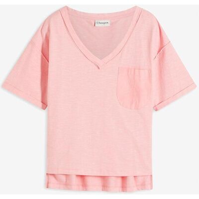 bonprix Oversize-Shirt aus reiner Baumwolle rosa 52 bonprix Oversize-Shirt aus reiner Baumwolle rosa 52