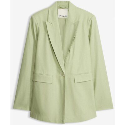 bonprix Leinen-Blazer grün 48 bonprix Leinen-Blazer grün 48