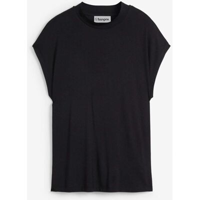 bonprix T-Shirt aus softer Viskose schwarz 44 bonprix T-Shirt aus softer Viskose schwarz 44