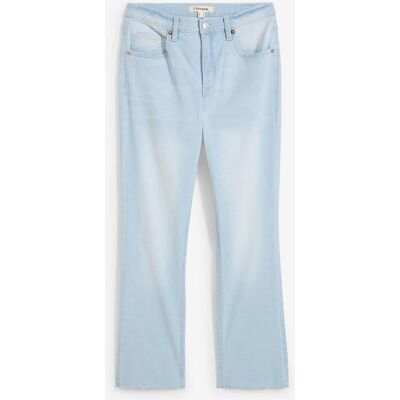 bonprix Bootcut-Jeans High Waist, cropped blau 48 bonprix Bootcut-Jeans High Waist, cropped blau 48