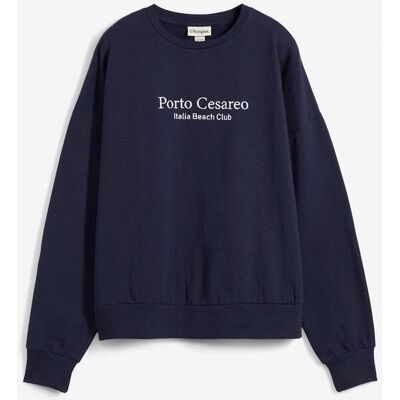 bonprix Oversize-Sweatshirt mit Stickerei blau 48 bonprix Oversize-Sweatshirt mit Stickerei blau 48
