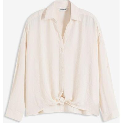 bonprix Bluse aus leichtem Crêpe beige 40 bonprix Bluse aus leichtem Crêpe beige 40