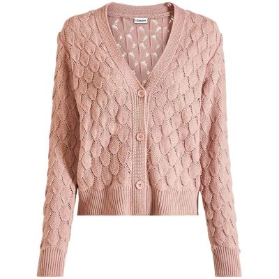 bonprix Ajour-Strickjacke rosa 32 bonprix Ajour-Strickjacke rosa 32