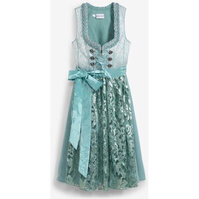 bonprix Dirndl mit Pailletten Schürze (2-tlg.Set) blau 40 bonprix Dirndl mit Pailletten Schürze (2-tlg.Set) blau 40