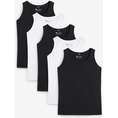 bonprix Long-Top (5er-Pack) schwarz 36 bonprix Long-Top (5er-Pack) schwarz 36