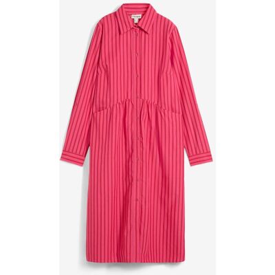 bonprix Kleid mit Hemdkragen aus reiner Baumwolle rot 46 bonprix Kleid mit Hemdkragen aus reiner Baumwolle rot 46