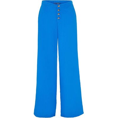 bonprix Lange Palazzo-Hose mit Leinen blau 38 bonprix Lange Palazzo-Hose mit Leinen blau 38