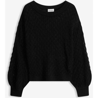 bonprix Ajour-Pullover schwarz 40 bonprix Ajour-Pullover schwarz 40