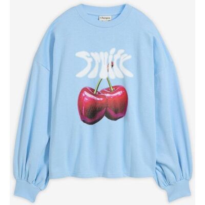 bonprix Oversize-Sweatshirt aus reiner Bio-Baumwolle blau 40 bonprix Oversize-Sweatshirt aus reiner Bio-Baumwolle blau 40