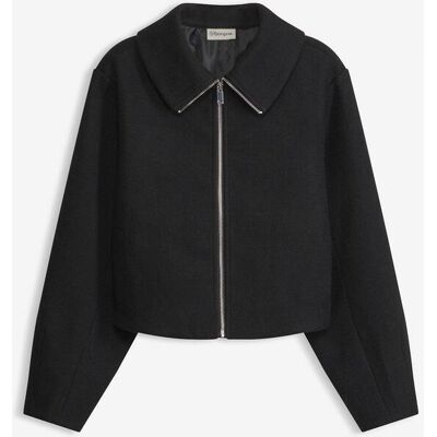 bonprix Gefütterte Oversize Jacke schwarz 46 bonprix Gefütterte Oversize Jacke schwarz 46