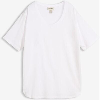 bonprix Weites T-Shirt aus Bio-Baumwolle weiß 36 bonprix Weites T-Shirt aus Bio-Baumwolle weiß 36