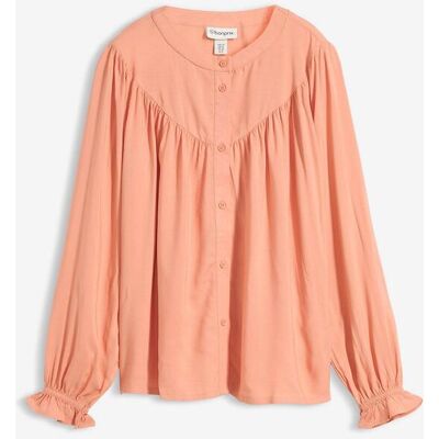 bonprix Prairie-Bluse aus fließender Viskose orange 42 bonprix Prairie-Bluse aus fließender Viskose orange 42