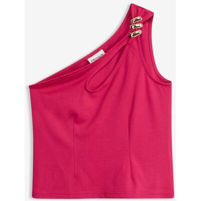 bonprix One-Shoulder-Top mit Schmuck-Detail pink 34 bonprix One-Shoulder-Top mit Schmuck-Detail pink 34