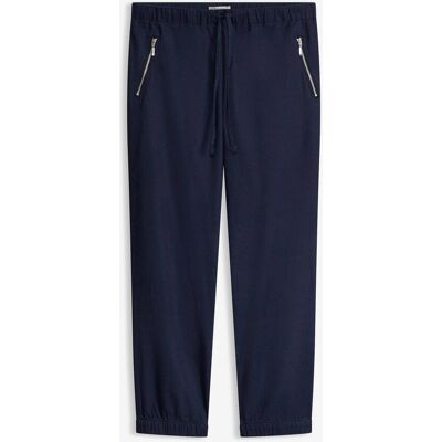 bonprix 7/8-Hose aus luftigem Leinen-Mix blau 42 bonprix 7/8-Hose aus luftigem Leinen-Mix blau 42