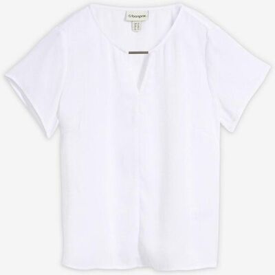 bonprix Tunika aus feinem Satin weiß 42 bonprix Tunika aus feinem Satin weiß 42